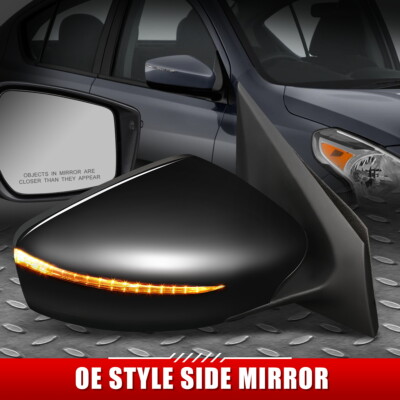 ДЛЯ 15-17 NISSAN VERSA OE STYLE С ЭЛЕКТРОПРИВОДОМ + УКАЗАТЕЛЬ ПОВОРОТА ПАССАЖИРСКОГО ПРАВОГО БОКОВОГО ЗЕРКАЛА
