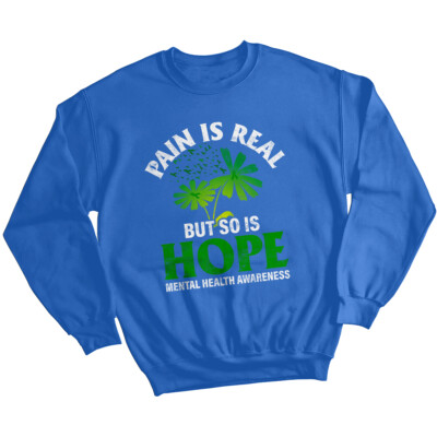 Mujer Clover Hope Mental Health Awareness Sudadera Jumper Ansiedad Emoción #MHA