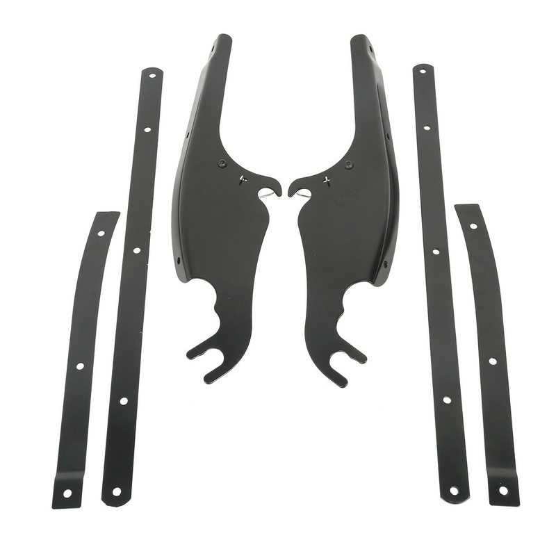 Black Windscreen Windshield Mounting Bracket For Harley Softail FLS