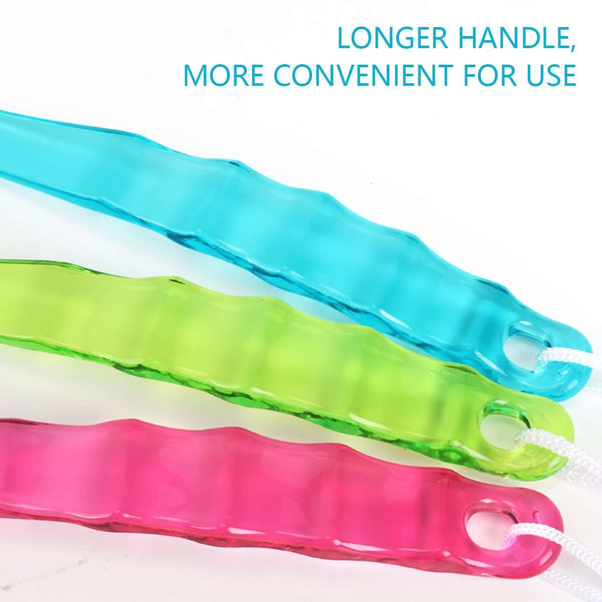 Long Handle Shower Brush - Self Back Scrubber Body Exfoliator for Bath Brushes