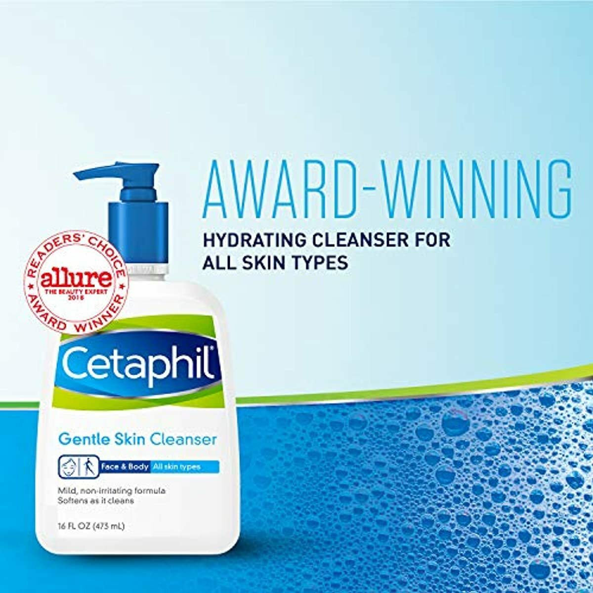 cetaphil gentle skin cleanser 16 fl oz hydrating face wash & body wash