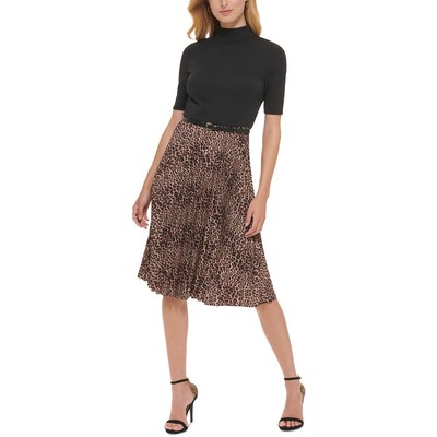 

Женское черное миди со складками Tommy Hilfiger  BHFO 0497, Black multi