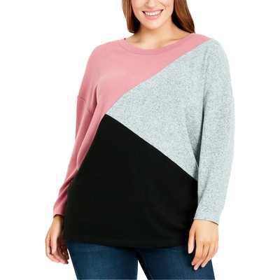Футболка Evans Womens Multi свободного кроя, пуловер, свитер-рубашка Plus 26/28 Вт BHFO 1505