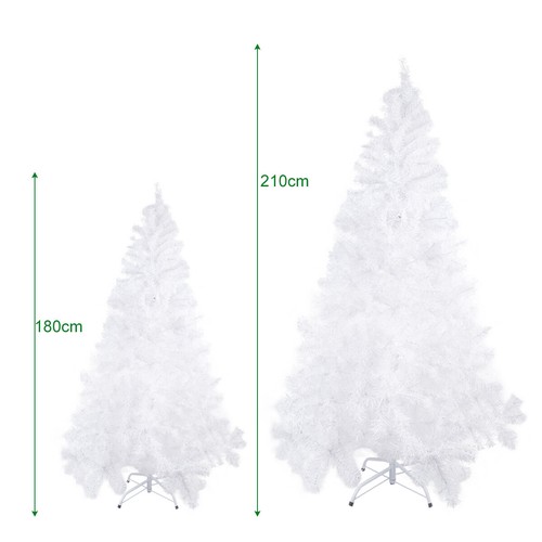 White Artificial Christmas Tree Bushy Xmas Tree w/Stand Colorado Spruce