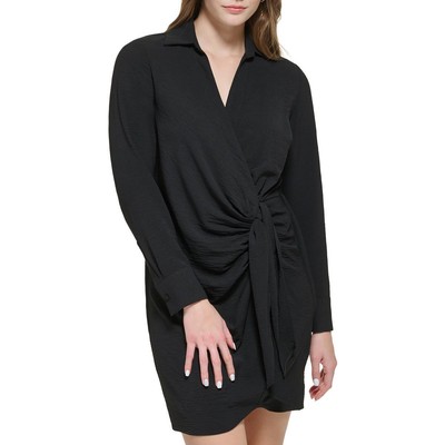 Женское черное карьерное офисное деловое платье Calvin Klein для работы L BHFO 7655