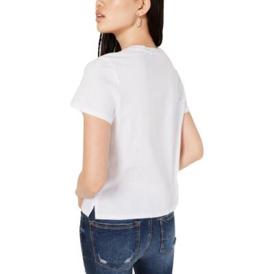 

Женская белая футболка Rebellious One с разрезом подола кактуса для юниоров  BHFO 8482, Белый