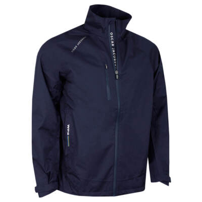 Oscar Jacobson Mens Preston Waterproof Light Full Zip Golf Jacket 53% OFF RRP
