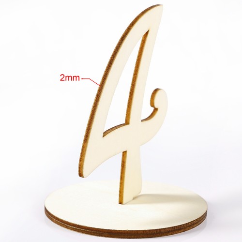 1-20 Wooden Table Numbers On Stand Ornaments Wedding Birthday Events Activities