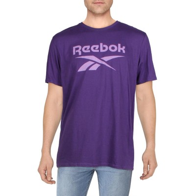 

Мужская фиолетовая хлопковая футболка с круглым вырезом Reebok с рисунком  BHFO 4641, Фиолетовый, GB1323