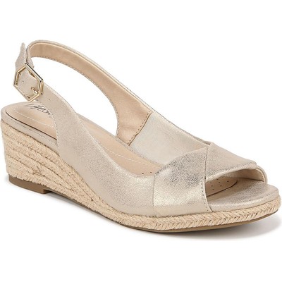 LifeStride Womens Socialite Beige Slingback Sandals 9.5 Medium (B,M) BHFO 2203