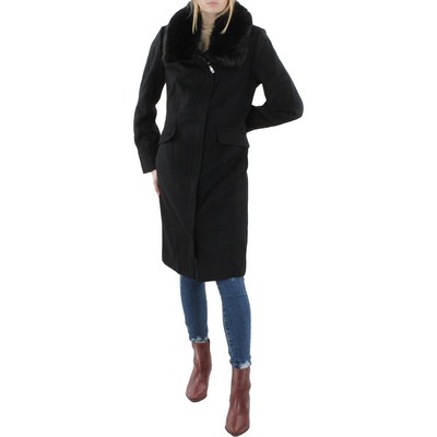

Vince Camuto Женское Черное Зимнее Пальто из Смесовой Шерсти Верхняя Одежда  BHFO 5832, Черный