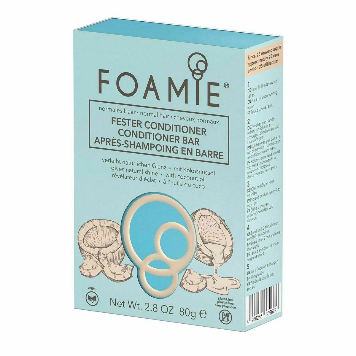 Foamie Shampoo Conditioner Natural Soap Bars  Made in Germany 2.8 oz. CHOOSE