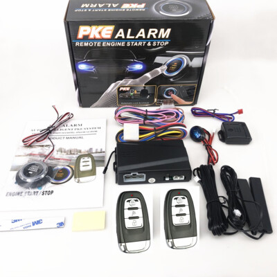 Keyless Entry Engine Start Push Button Remote Alarm Kit For Car Ignition Switch