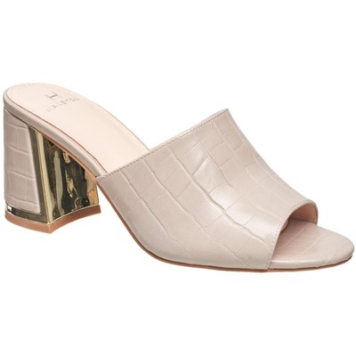 

Женские классические сандалии Halston из веганской кожи без шнуровки на блочном каблуке, Spain