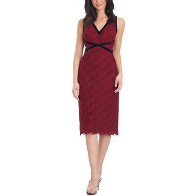 

Женское кружевное коктейльное платье-футляр без рукавов JS Collections Audrey BHFO 3012, Burgundy