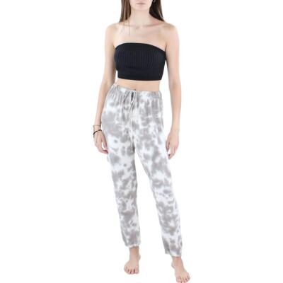 

Женские серые удобные спортивные штаны с принтом тай-дай Lulus, одежда для дома  BHFO 3976, Grey/white