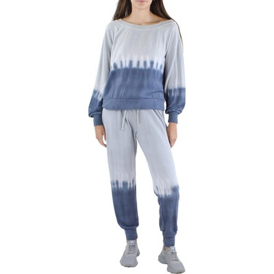 

Женский серый свитшот с принтом тай-дай Ava + Esme, пуловер для отдыха, топ  BHFO 7522, Gray/blue