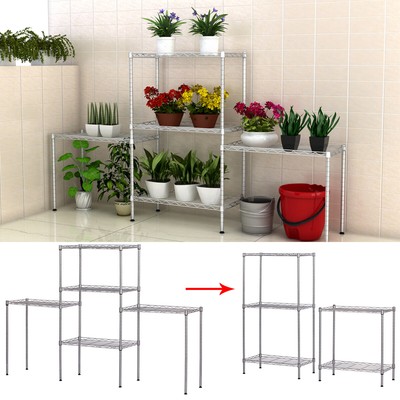 5Tier Kitchen Storage Rack Organizer Utility Shelving Unit Changeable Assembly