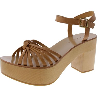 Loeffler Randall Женские повседневные туфли Eveleigh Tan на блочном каблуке 10 см (B, M) BHFO 1199