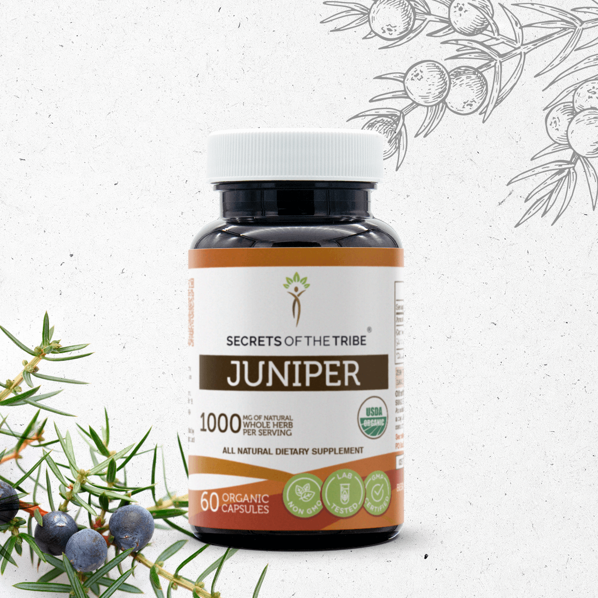 Secrets Of The Tribe Juniper Capsules,500 mg
