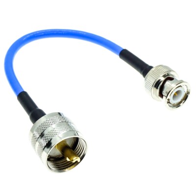 RG402 UHF PL259 male to BNC male plug RF Semi flexible rigid Cable Antenna lot