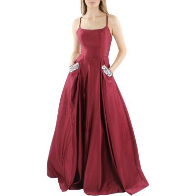 

Женское украшенное вечернее платье без рукавов Blondie Nites для юниоров BHFO 6936, Wine