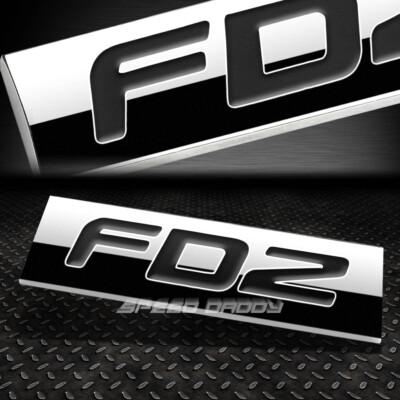 МЕТАЛЛИЧЕСКАЯ РЕШЕТКА БАГАЖНИКА, ЭМБЛЕМА, НАКЛЕЙКА С ЛОГОТИПОМ, ЗНАЧОК С ОТДЕЛКОЙ, ПОЛИРОВАННАЯ ЧЕРНАЯ НАДПИСЬ FD2