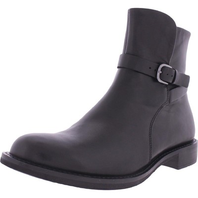 

ECCO Womens 249333 Черные кожаные ботильоны Обувь 37 Medium (B,M) BHFO 9444, Черный