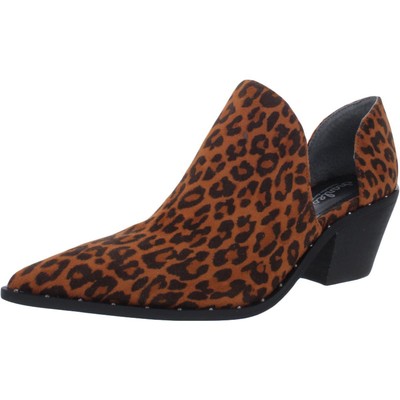 

Женские коричневые ботильоны Charles by Charles David Parson 6, средние (B,M) 6525, Leopard