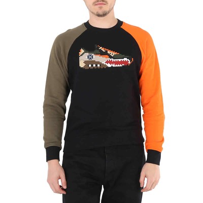 Mostly Heard Rarely Seen 8-Bit Falcon Crewneck Tri-colour Sweatshirt, Size Small