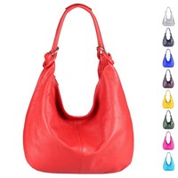 ITALy DAMEN XXL LEDER SHOPPER Tasche Schultertasche Umhängetasche HOBO Tote BAG