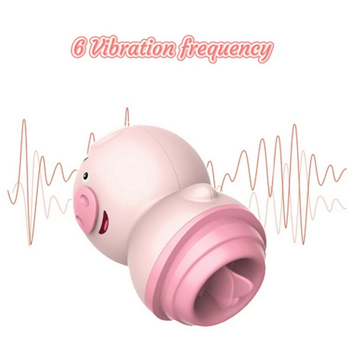 Licking Tongue Vibrating Pig Power Vibrator Clitoris Masturbation Nipple Massage - Picture 7 of 11