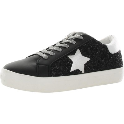 

Женские кроссовки для скейтбординга Steve Madden Starling черные 9 средние (B,M) BHFO 1703, Black/silver