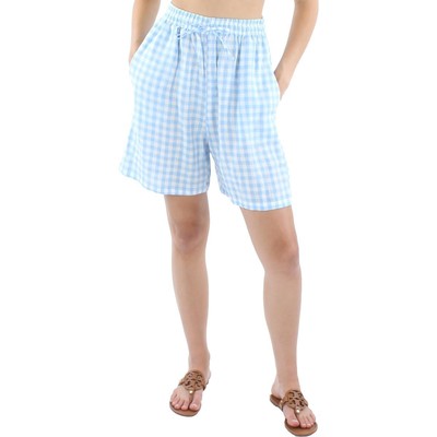 

Женские повседневные шорты Frankies Bikinis Lou Blue Linen Gingham  BHFO 0958, Blueball, Lou