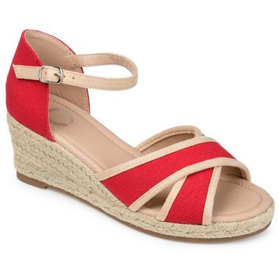 

Женские босоножки на танкетке Brene с открытым носком и пряжкой Journee Collection BHFO 8707, Brene