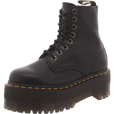 Женские ботинки до середины икры Dr. Martens Pascal Max черного цвета на каблуке 6 Medium (B,M) BHFO 6248