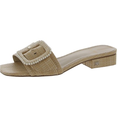 Женские босоножки-горки Sam Edelman Womens Deacon бежевого цвета, размер 7,5 (B,M), BHFO 9221