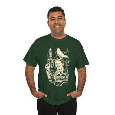 Tesla Power | Unisex | Heavy Cotton | T-Shirt | Nikola Tesla | Science
