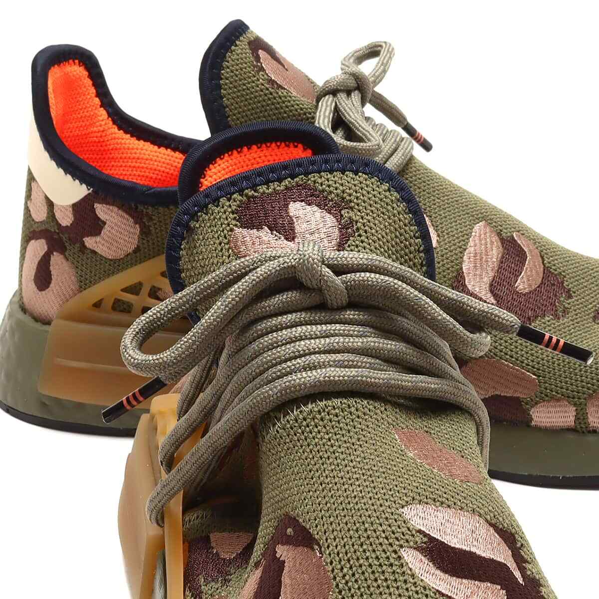 ADIDAS ORIGINALS ADIDAS HU NMD FOCUS OLIVE ORANGE BROWN HQ9148 MEN'S SIZE