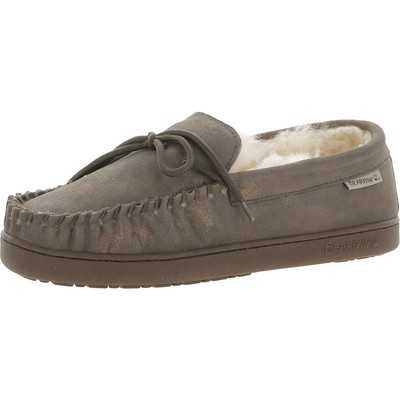 

Женские серые замшевые мокасины Bearpaw Moc II, ширина 9,5 дюйма (C,D,W) BHFO 4037, Grey/pink glitter