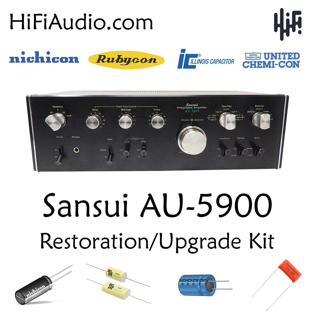 タイムセール　Sansui AU-5900 インテグレーテッドアンプ　ジャンク Yahoo!オークション - SANSUI AU-5900 プリメインアンプ ジャンク品
