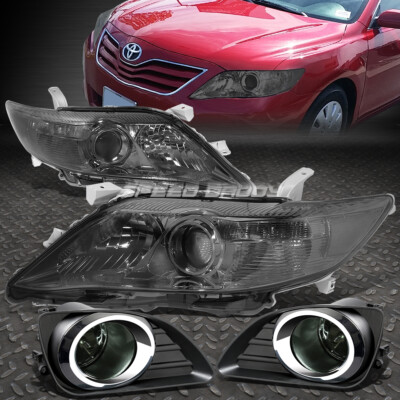 ДЫМЧАТЫЕ ПРОЗРАЧНЫЕ ПРОЕКТОРНЫЕ ФАРЫ + ПРОТИВОТУМАННЫЕ ФАРЫ + ВЫКЛЮЧАТЕЛЬ + РАМКА ДЛЯ TOYOTA CAMRY 10-11