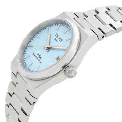 Pre-owned Tissot Prx Ice Blue Men's Watch - T137.207.11.351.00