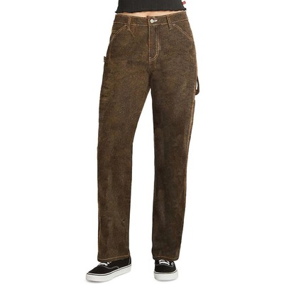 Джинсы прямого кроя Dickies Womens Carpenter с потертостями, свободные, прямые, юниорские, BHFO 5823