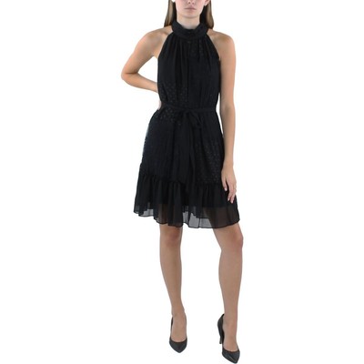 Женское черное однотонное мини-платье Taylor 6 BHFO 3176