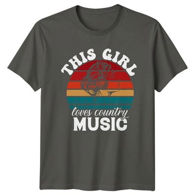 This Girl Loves Country Music T-Shirt, Retro Music Lover Tee