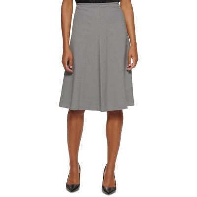 Женская ч/б юбка А-силуэта в мелкую клетку Calvin Klein, 14Р BHFO 7922
