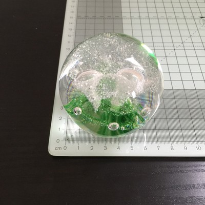 3 Stück Paperweight / Briefbeschwerer  Glas Kugel 7 CM