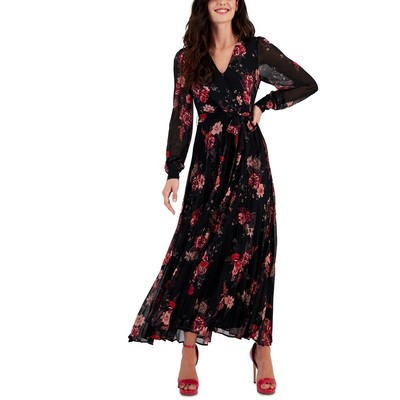Женское черное платье макси с длинным пышным рукавом Rachel Rachel Roy 2 BHFO 5399