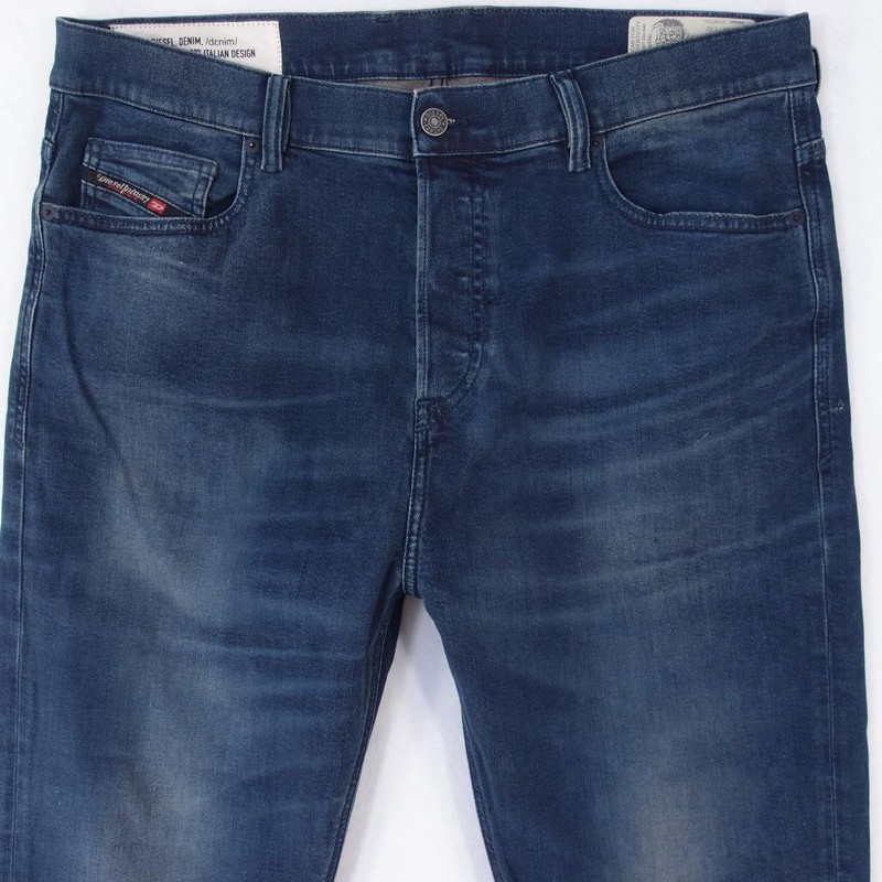 Hommes Diesel D-Vider Regular Tapered ÃLasthanne Bleu Jeans W36 L32